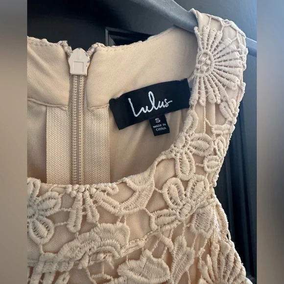 Lulu's Picture Perfect Blush Lace Maxi Dress - Picture 7 of 10